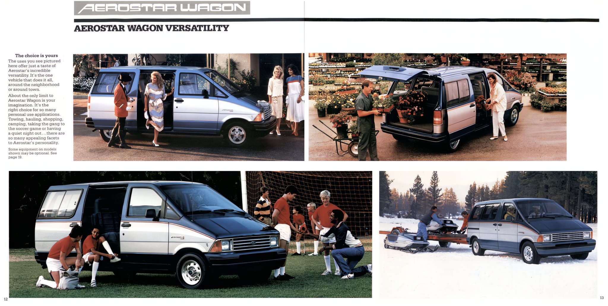 1986 Ford Aerostar Wagon brochure